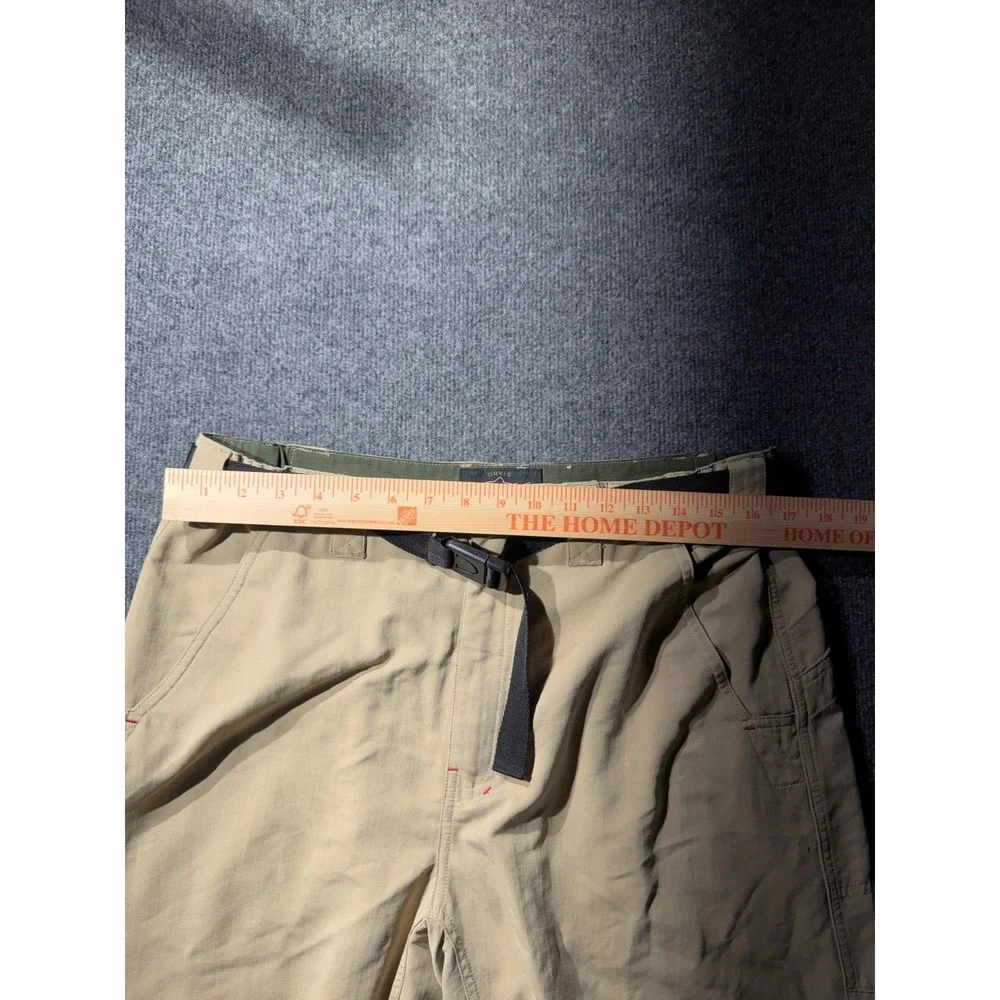 Orvis Trout Bum Mens Medium Khaki Nylon Hiking Fishing PantsIntegrated Belt34x30